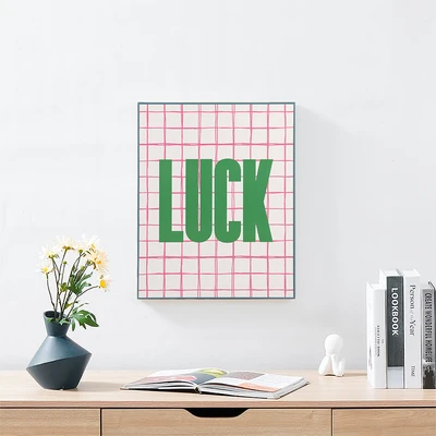 Gambar Informa Hiasan Dinding Kanvas Print Luck 40x50 cm - Mix