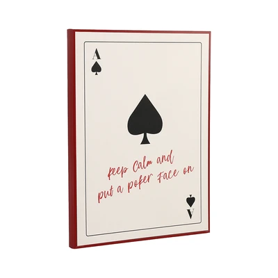 Gambar Informa Hiasan Dinding Kanvas Print Spade 30x40 cm - Krem