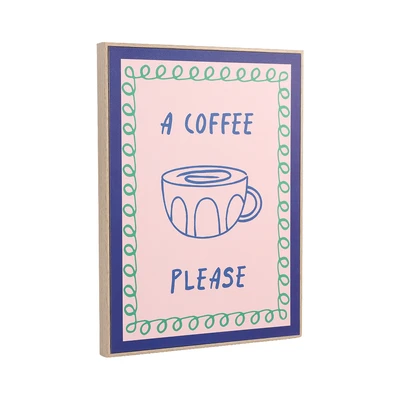 Gambar Informa Hiasan Dinding Kanvas Print Coffee A Coffee Please 30x40 cm - Cokelat