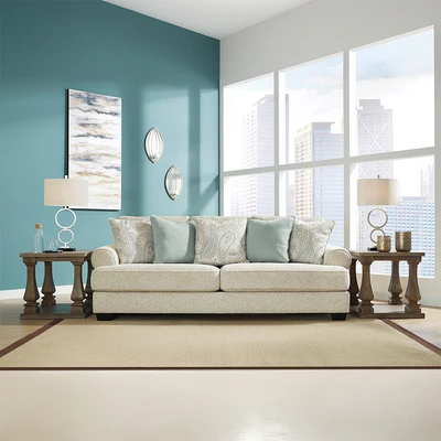 Gambar Ashley Monaghan Sofa Fabric 3 Seater - Krem Beige