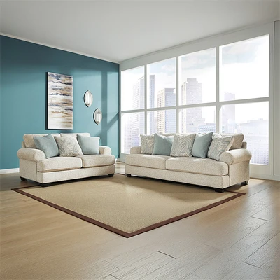 Gambar Ashley Monaghan Sofa Fabric 3 Seater - Krem Beige
