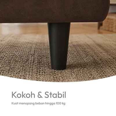 Gambar Informa Neo Geneva Sofa Bed Fabric Aldridge - Cokelat