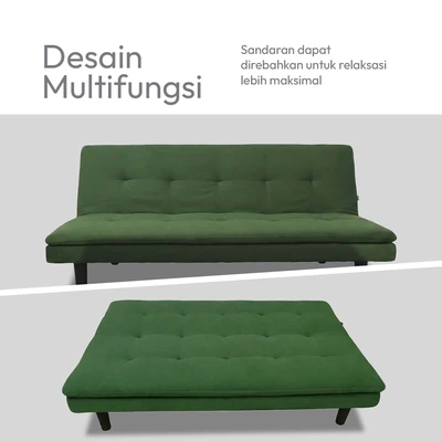 Gambar Informa Neo Geneva Sofa Bed Fabric Aldridge - Hijau