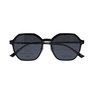 Gambar Parim Eyewear Kacamata Magnet Square Titanium 97001 - Hitam