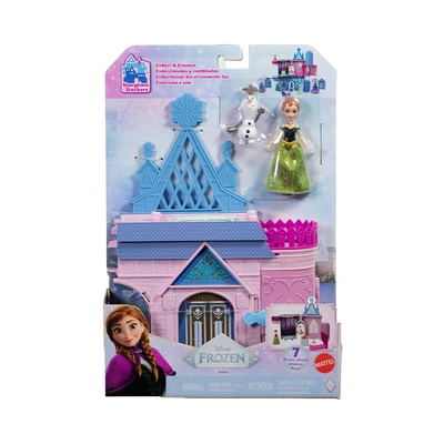 Gambar Disney Princess Set Frozen Anna Castle - Pink/biru