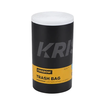 Gambar Krisbow Kantong Sampah Dengan Tali Serut 25 Liter Set 55 Pcs - Putih