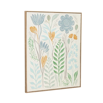 Gambar Informa Lukisan Kanvas Handmade & Print Flower 80x100 cm - Mix