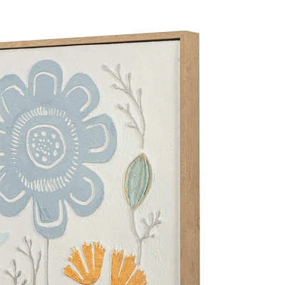 Gambar Informa Lukisan Kanvas Handmade & Print Flower 80x100 cm - Mix