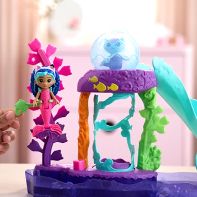Gambar Gabby's Dollhouse The Movie Playset Colorful Kitty Aquarium - Mix