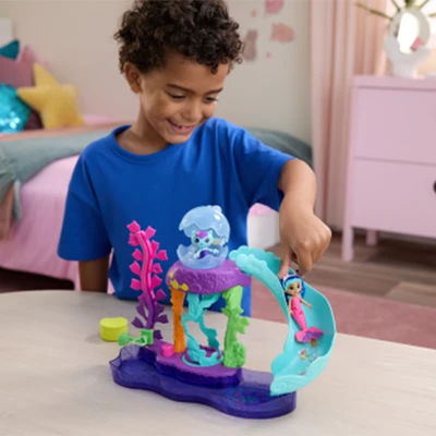 Gambar Gabby's Dollhouse The Movie Playset Colorful Kitty Aquarium - Mix