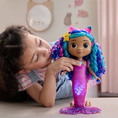 Gambar Gabby's Dollhouse Boneka The Movie Feature Mermaid - Mix