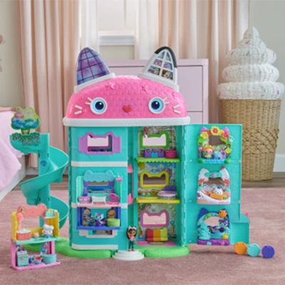 Gambar Gabby's Dollhouse Playset The Movie Meow Mazing Interactive Dollhouse - Mix