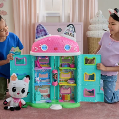 Gambar Gabby's Dollhouse Playset The Movie Meow Mazing Interactive Dollhouse - Mix