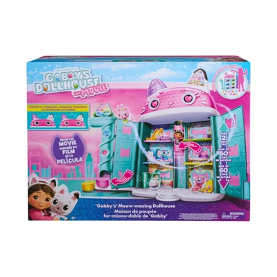 Gambar Gabby's Dollhouse Playset The Movie Gabby Meow Mazing Dollhouse - Mix