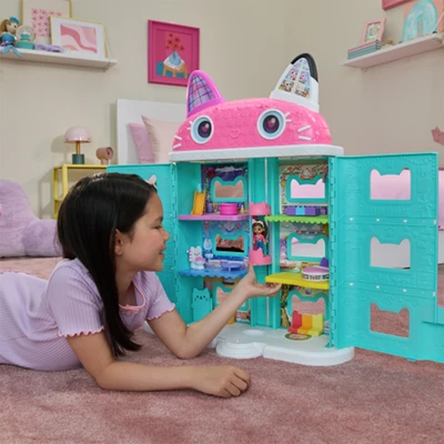 Gambar Gabby's Dollhouse Playset The Movie Gabby Meow Mazing Dollhouse - Mix