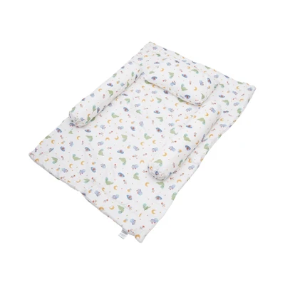 Gambar Kindla 100x70 cm Set 4 Pcs Snuggly Perlengkapan Tidur Bayi Space Dino - Mix