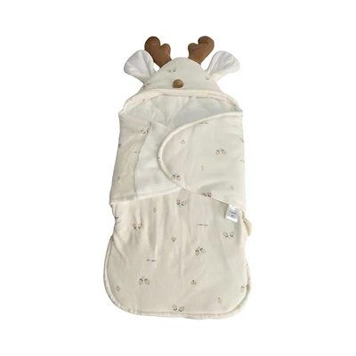 Gambar Kindla Selimut Bedong Bayi Cuddly Reindeer - Krem Beige
