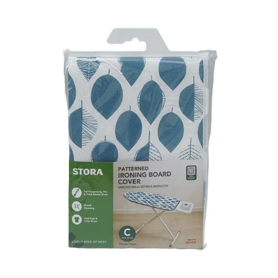 Gambar Stora Sarung Meja Setrika Leaves - Biru/Putih
