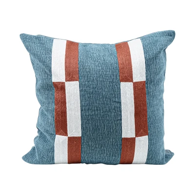Gambar Informa Mountain Breeze Sarung Bantal Sofa Polyester & Linen 45x45 cm - Biru