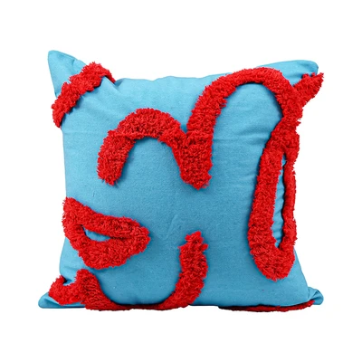 Gambar Informa Everyday Magic Sarung Bantal Sofa Polyester 45x45 cm - Biru/Merah