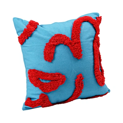 Gambar Informa Everyday Magic Sarung Bantal Sofa Polyester 45x45 cm - Biru/Merah