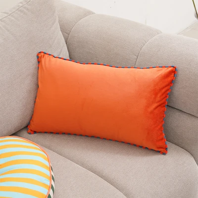 Gambar Informa Everyday Magic Sarung Bantal Sofa 30x50 cm - Oranye/Abu-Abu