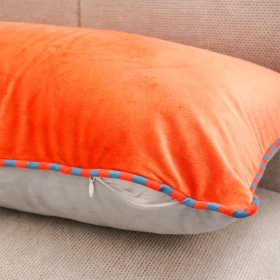 Gambar Informa Everyday Magic Sarung Bantal Sofa 30x50 cm - Oranye/Abu-Abu