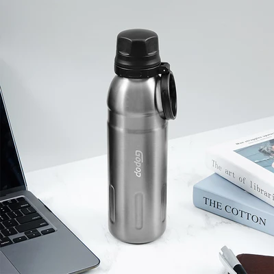 Gambar Ataru Botol Vacuum Flask Stainless Steel 700 ml - Abu-Abu