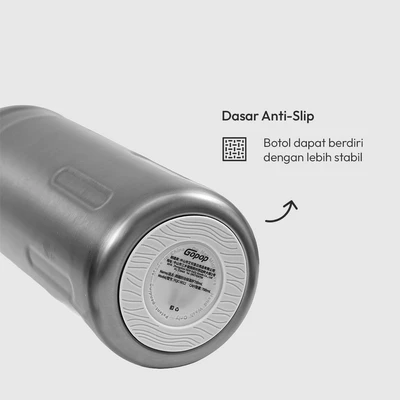 Gambar Ataru Botol Vacuum Flask Stainless Steel 700 ml - Abu-Abu