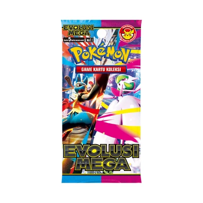 Gambar Pokemon Kartu Booster Pack Evolusi Mega Ma1 Set 5 Pcs Random