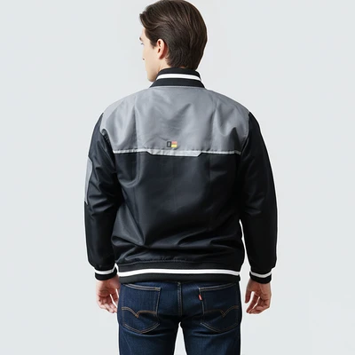 Gambar Otto Klasse Ukuran XL Jaket Motor - Abu-Abu