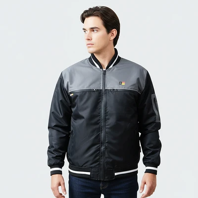 Gambar Otto Klasse Ukuran XXL Jaket Motor - Abu-Abu