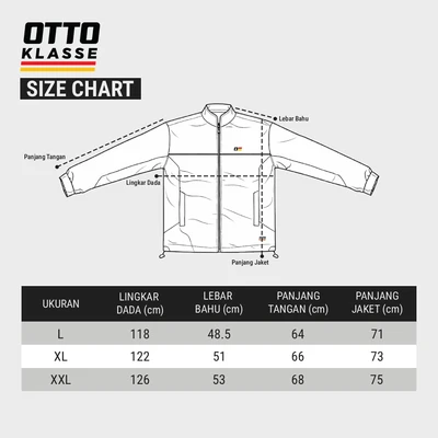 Gambar Otto Klasse Ukuran XXL Jaket Motor - Abu-Abu