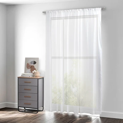 Gambar Informa Tirai Vitrase Plain 44 280x250 cm - Putih