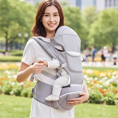 Gambar Kindla Gendongan Bayi Voyager 9 in 1 - Abu-Abu