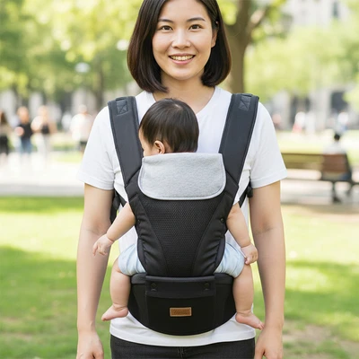 Gambar Kindla Gendongan Bayi Swivel Buckle 6 in 1 - Hitam