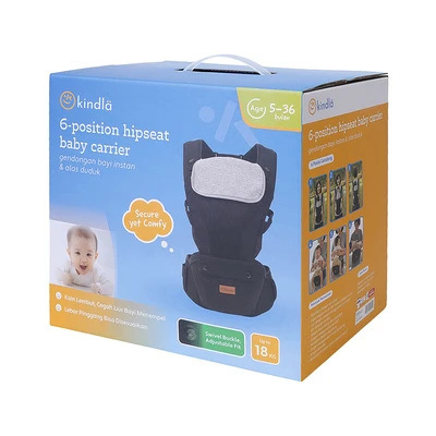 Gambar Kindla Gendongan Bayi Swivel Buckle 6 in 1 - Hitam