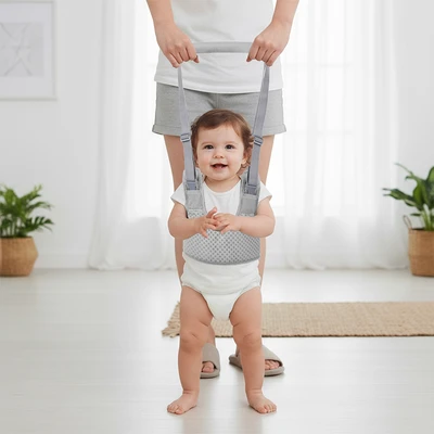 Gambar Kindla Tiny Step Sabuk Bantu Jalan Bayi - Abu-Abu