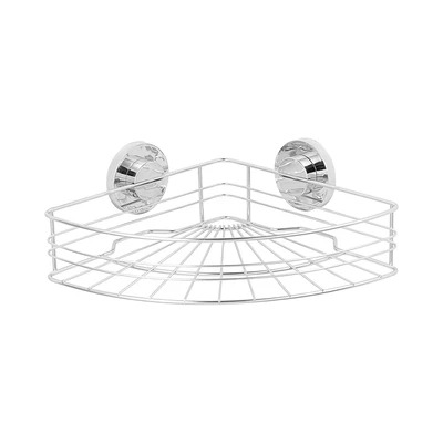 Gambar Stora Rak Sudut Kamar Mandi Suction - Silver