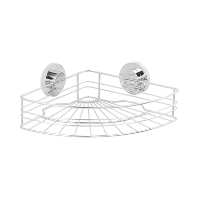 Gambar Stora Rak Sudut Kamar Mandi Suction - Silver