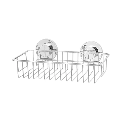 Gambar Stora Rak Dinding Kamar Mandi Square Suction - Silver