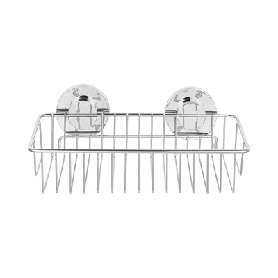 Gambar Stora Rak Dinding Kamar Mandi Square Suction - Silver
