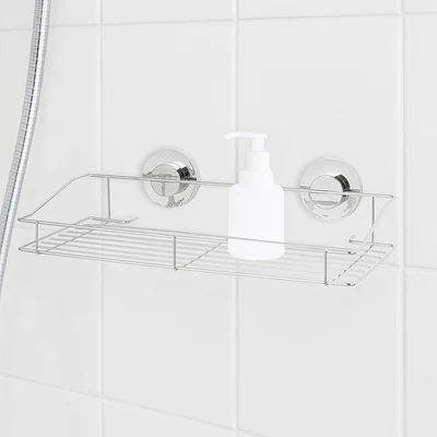 Gambar Stora Rak Dinding Kamar Mandi Suction - Silver