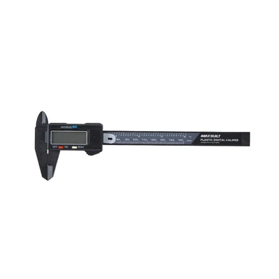 Gambar Maxbuilt Jangka Sorong Digital Plastik 15 cm - Abu-Abu/Hitam