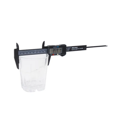Gambar Maxbuilt Jangka Sorong Digital Plastik 15 cm - Abu-Abu/Hitam