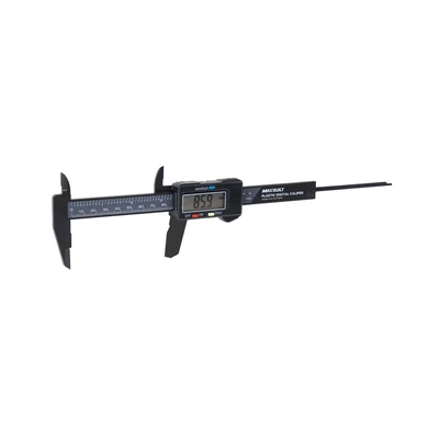 Gambar Maxbuilt Jangka Sorong Digital Plastik 15 cm - Abu-Abu/Hitam
