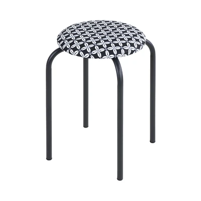 Gambar Soleil Bangku Padded Batik - Hitam