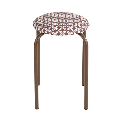 Gambar Soleil Bangku Padded Batik - Cokelat