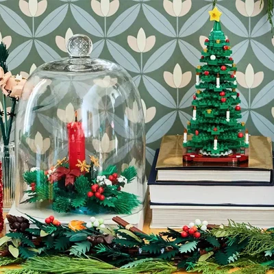 Gambar LEGO Christmas Table Decoration Set 433 Pcs 40743 - Merah