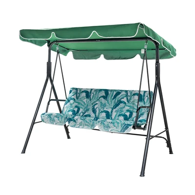 Gambar Soleil Kursi Ayun 3 Seater Dengan Kanopi Leaves - Hijau